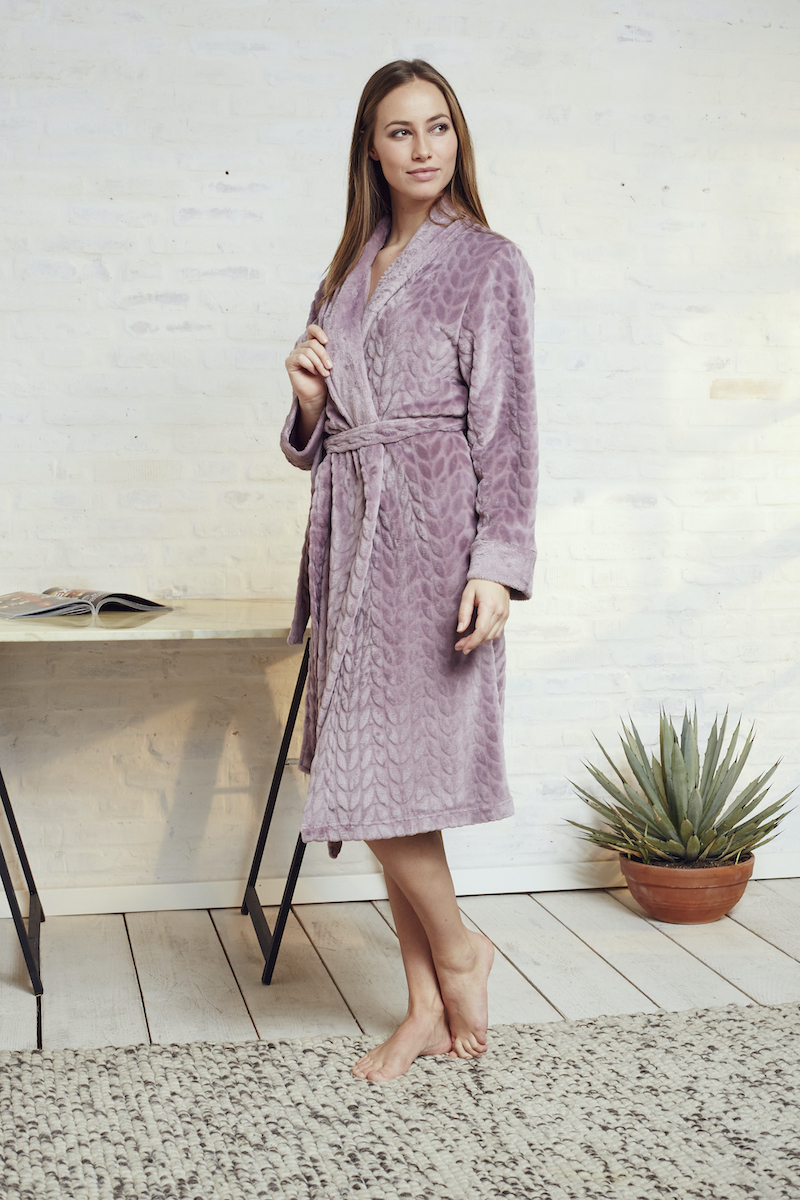 Fleece Bathrobe – Soft & Warm, Vietnam Production